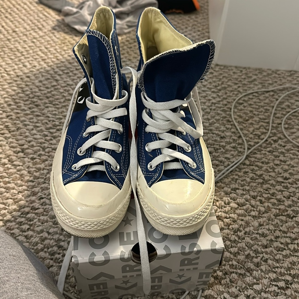 Comme des Garçons PLAY x Converse Chuck 70 High 'Big Black Heart - Blue